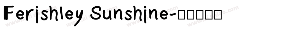 Ferishley Sunshine字体转换
